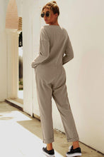 Load image into Gallery viewer, Buttoned Drop Shoulder Pocket Jumpsuit - Shop &amp; Buy
