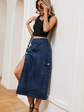 Load image into Gallery viewer, Button Down Denim Skirt - Shop &amp; Buy
