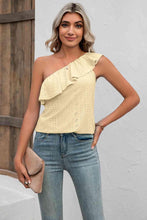 Load image into Gallery viewer, Eyelet One-Shoulder Tank