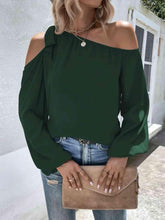 Load image into Gallery viewer, Cold-Shoulder Long Sleeve Blouse - Shop &amp; Buy
