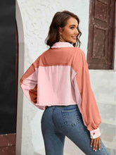 Load image into Gallery viewer, Color Block Crop Jacket with Pockets - Shop &amp; Buy

