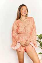 Load image into Gallery viewer, Double Take Printed Flare Sleeve Surplice Romper - Shop &amp; Buy
