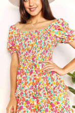 Load image into Gallery viewer, Double Take Smocked Sweetheart Neck Flounce Sleeve Mini Dress - Shop &amp; Buy
