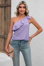 Load image into Gallery viewer, Eyelet One-Shoulder Tank - Shop &amp; Buy
