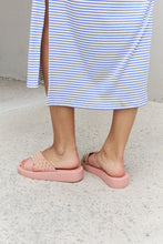 Load image into Gallery viewer, Forever Link Studded Cross Strap Sandals in Blush