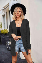 Load image into Gallery viewer, Open Front Cardigan with Pockets - Shop &amp; Buy
