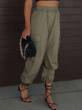 Load image into Gallery viewer, High Waist Drawstring Pants with Pockets - Shop &amp; Buy

