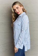 Load image into Gallery viewer, Ninexis Take Your Time Collared Button Down Striped Shirt - Shop &amp; Buy
