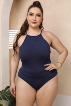 Load image into Gallery viewer, Plus Size Halter Neck Spaghetti Strap Bodysuit - Shop &amp; Buy
