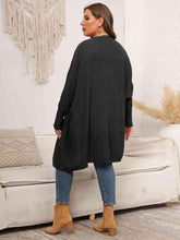 Load image into Gallery viewer, Plus Size Open Front Cardigan With Pockets - Shop &amp; Buy
