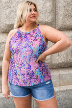 Load image into Gallery viewer, Plus Size Printed Round Neck Sleeveless Tank Top - Shop &amp; Buy
