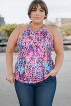 Load image into Gallery viewer, Plus Size Printed Round Neck Sleeveless Tank Top - Shop &amp; Buy
