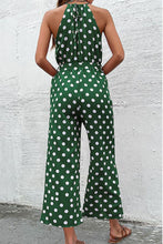 Load image into Gallery viewer, Polka Dot Grecian Wide Leg Jumpsuit - Shop &amp; Buy
