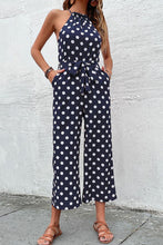 Load image into Gallery viewer, Polka Dot Grecian Wide Leg Jumpsuit - Shop &amp; Buy
