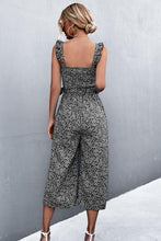 Load image into Gallery viewer, Printed Ruffle Strap Smocked Belted Jumpsuit - Shop &amp; Buy
