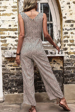 Load image into Gallery viewer, Printed Tie Front Sleeveless Jumpsuit - Shop &amp; Buy
