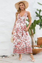 Load image into Gallery viewer, Printed V-Neck Wide Strap Dress - Shop &amp; Buy
