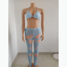 Load image into Gallery viewer, Prowow Women Bikini Set Bra Panty with Mesh Pant Skirt Three Piece Matching Bathing Suits - Shop &amp; Buy