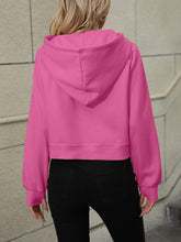 Load image into Gallery viewer, Raglan Sleeve Zip-Up Hoodie with Pocket - Shop &amp; Buy
