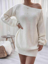 Load image into Gallery viewer, Rib-Knit Mini Sweater Dress - Shop &amp; Buy

