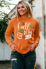 Load image into Gallery viewer, Round Neck Long Sleeve FALL IS IN THE AIR Graphic Sweatshirt - Shop &amp; Buy
