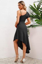 Load image into Gallery viewer, Ruffled Asymmetrical Neck Flutter Sleeve Dress - Shop &amp; Buy
