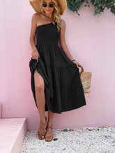 Load image into Gallery viewer, Smocked Single Shoulder Sleeveless Dress - Shop &amp; Buy
