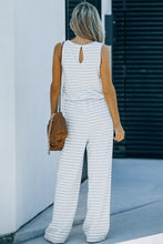Load image into Gallery viewer, Striped Sleeveless Jumpsuit with Pockets - Shop &amp; Buy
