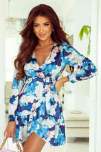Load image into Gallery viewer, Surplice Neck Long Sleeve Ruffled Dress - Shop &amp; Buy
