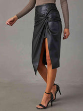 Load image into Gallery viewer, Twist Detail High Waist Skirt - Shop &amp; Buy
