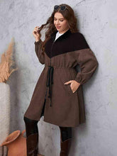 Load image into Gallery viewer, Two-Tone Dropped Shoulder Trench Coat - Shop &amp; Buy
