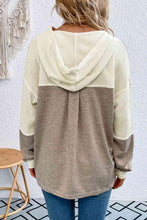 Load image into Gallery viewer, Two-Tone Waffle-Knit Hoodie - Shop &amp; Buy
