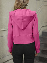 Load image into Gallery viewer, Zip-Up Raglan Sleeve Hoodie with Pocket - Shop &amp; Buy
